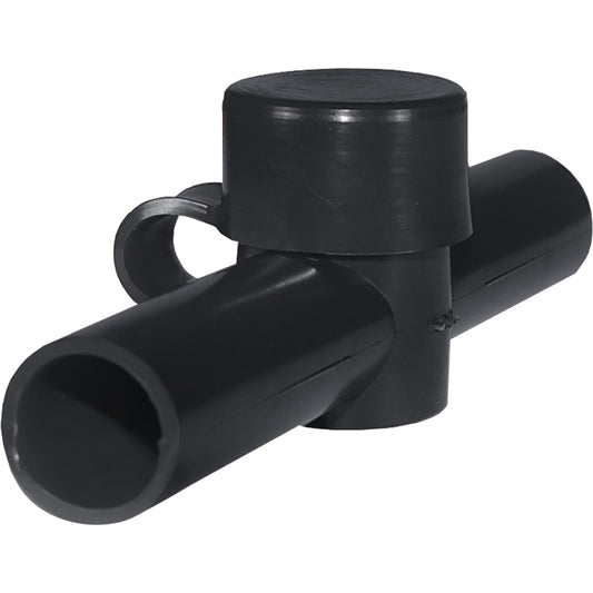 Blue Sea 4002 Cable Cap Dual Entry - Black | SendIt Sailing