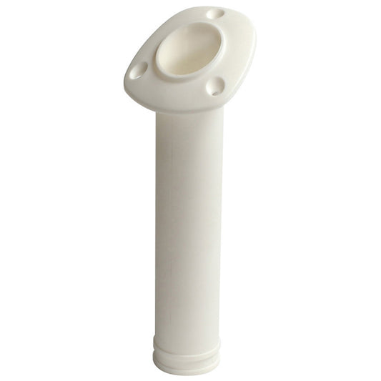 C.E. Smith Flush Mount 30 degree Nylon Rod Holder - White | SendIt Sailing