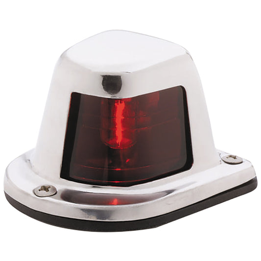 Attwood 1-Mile Deck Mount, Red Sidelight - 12V - Stainless Steel Housing | SendIt Sailing