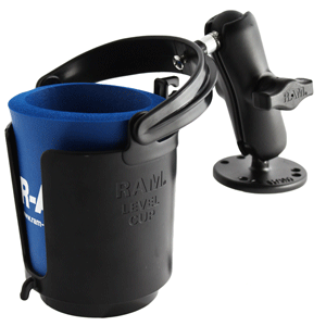 RAM Mount Drink Cup Holder with Surface Mount | SendIt Sailing