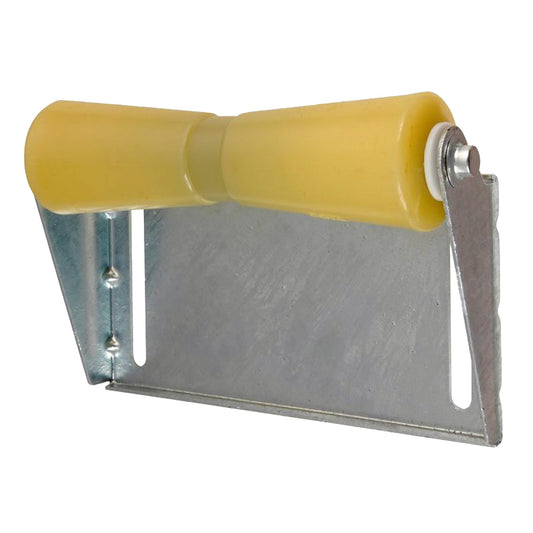 C.E. Smith Panel Bracket Assembly 12in Keel Roller - Yellow TPR | SendIt Sailing