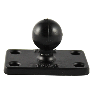 RAM Mount 1.5in x 2.5in Rectangle Base with 1in Ball | SendIt Sailing