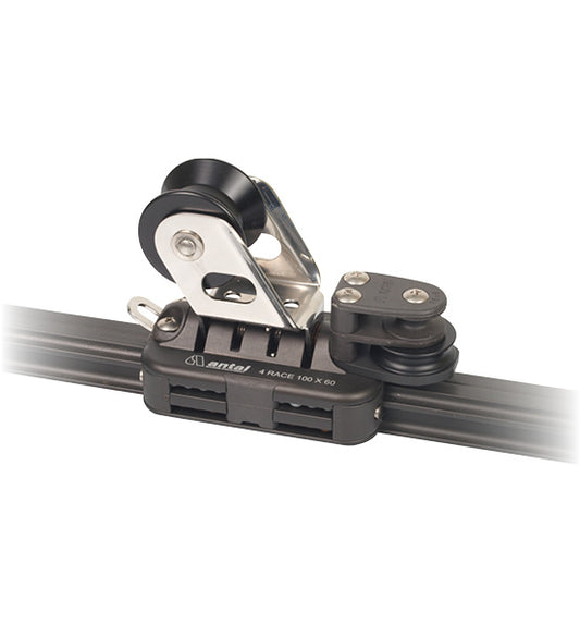 Antal 4603 100mm Genoa Car - Small - Becket + 2 Control Sheave | SendIt Sailing