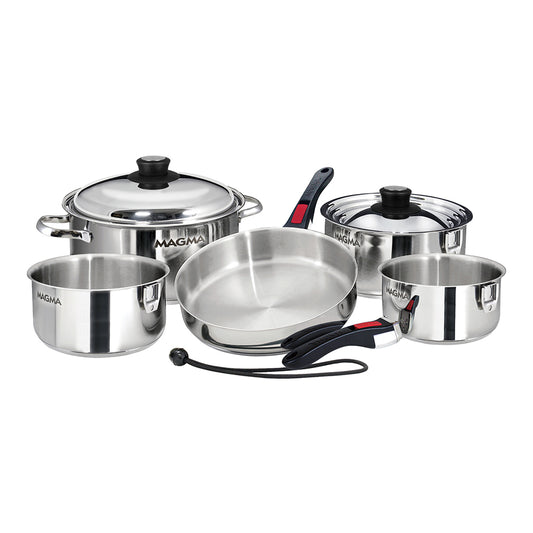 Magma 10 Piece Induction Cookware Set - Stainless Steel | SendIt Sailing