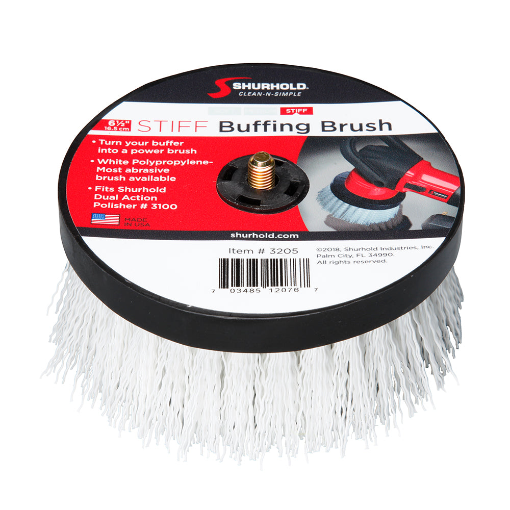 Shurhold 6in Stiff Brush f/Dual Action Polisher | SendIt Sailing