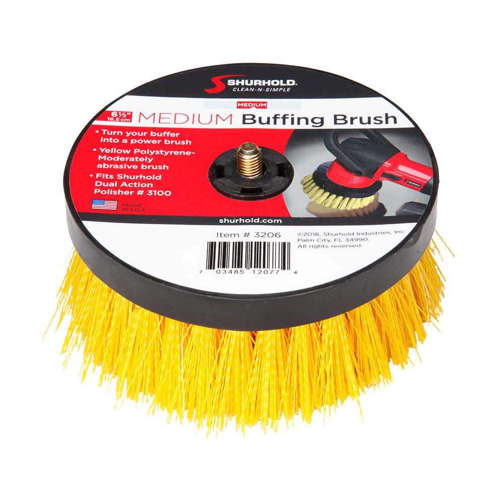 Shurhold 6in Medium Brush for Dual Action Polisher | SendIt Sailing