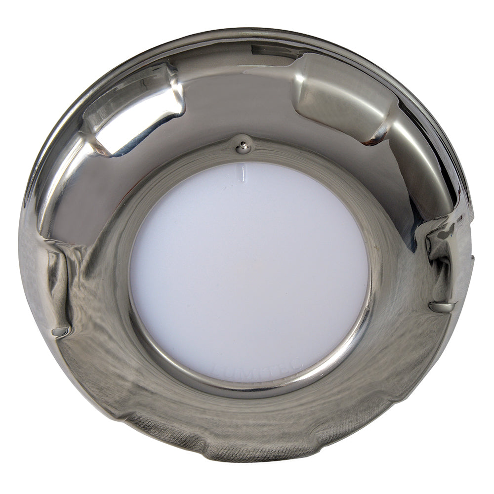 Lumitec Aurora - LED Dome Light - Polished SS Finish - White Dimming | SendIt Sailing