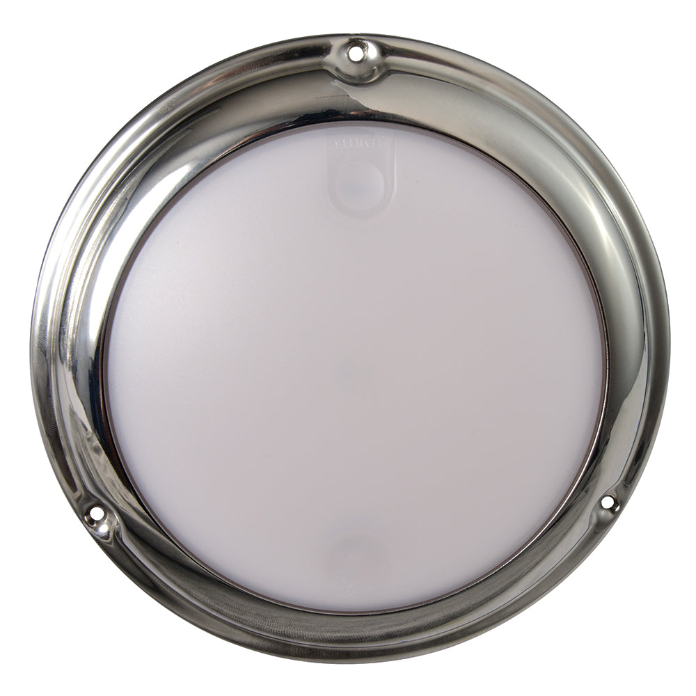 Lumitec TouchDome - Dome Light - Polished SS Finish - 2-Color White/Blue Dimming | SendIt Sailing