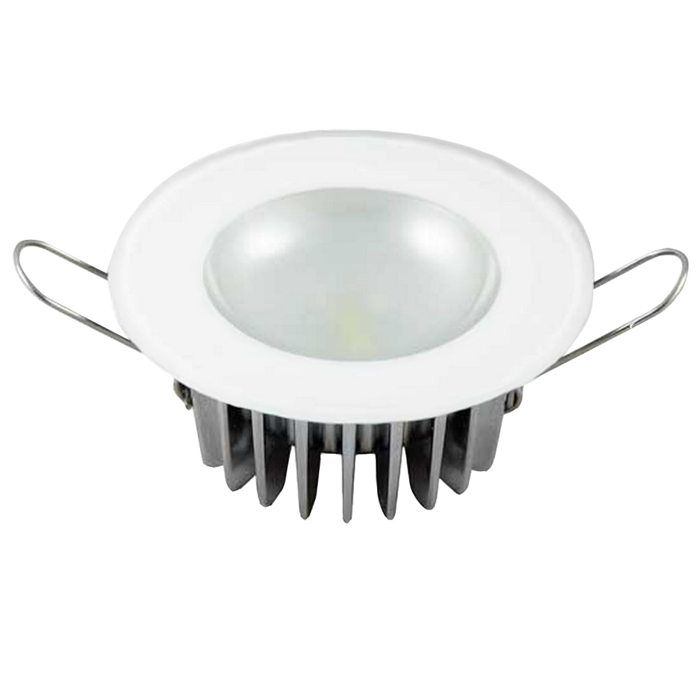 Lumitec Mirage - Flush Mount Down Light - Glass Finish/No Bezel - 2-Color White/Blue Dimming | SendIt Sailing