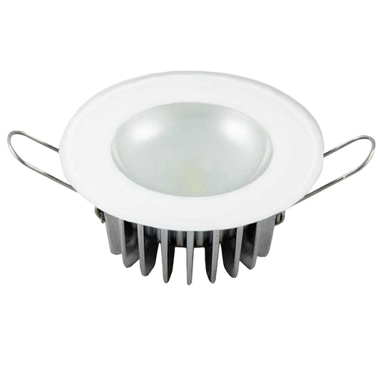 Lumitec Mirage - Flush Mount Down Light - Glass Finish/No Bezel - White Non-Dimming | SendIt Sailing