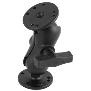 RAM Mount 1.5in Ball Mount with Short Double Socket Arm & 2/2.5in Round Bases | SendIt Sailing