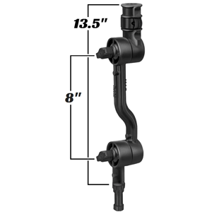 RAM Mount Adjustable Adapt-a-Post 13.5in Extension Arm | SendIt Sailing