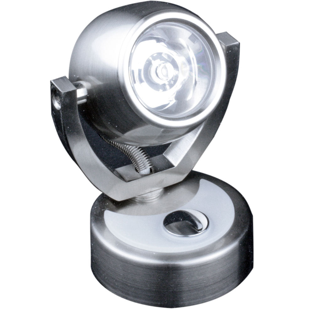 Lunasea Wall Mount LED Light with Touch Dimming - Warm White/Brushed Nickel Finish - Rotating Light | SendIt Sailing