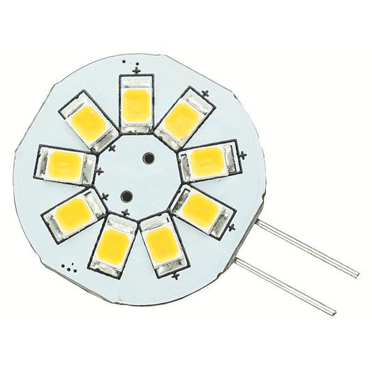 Lunasea G4 8 LED Side Pin Light Bulb - 12VAC or 10-30VDC/1.2with 123 Lumens - Warm White | SendIt Sailing