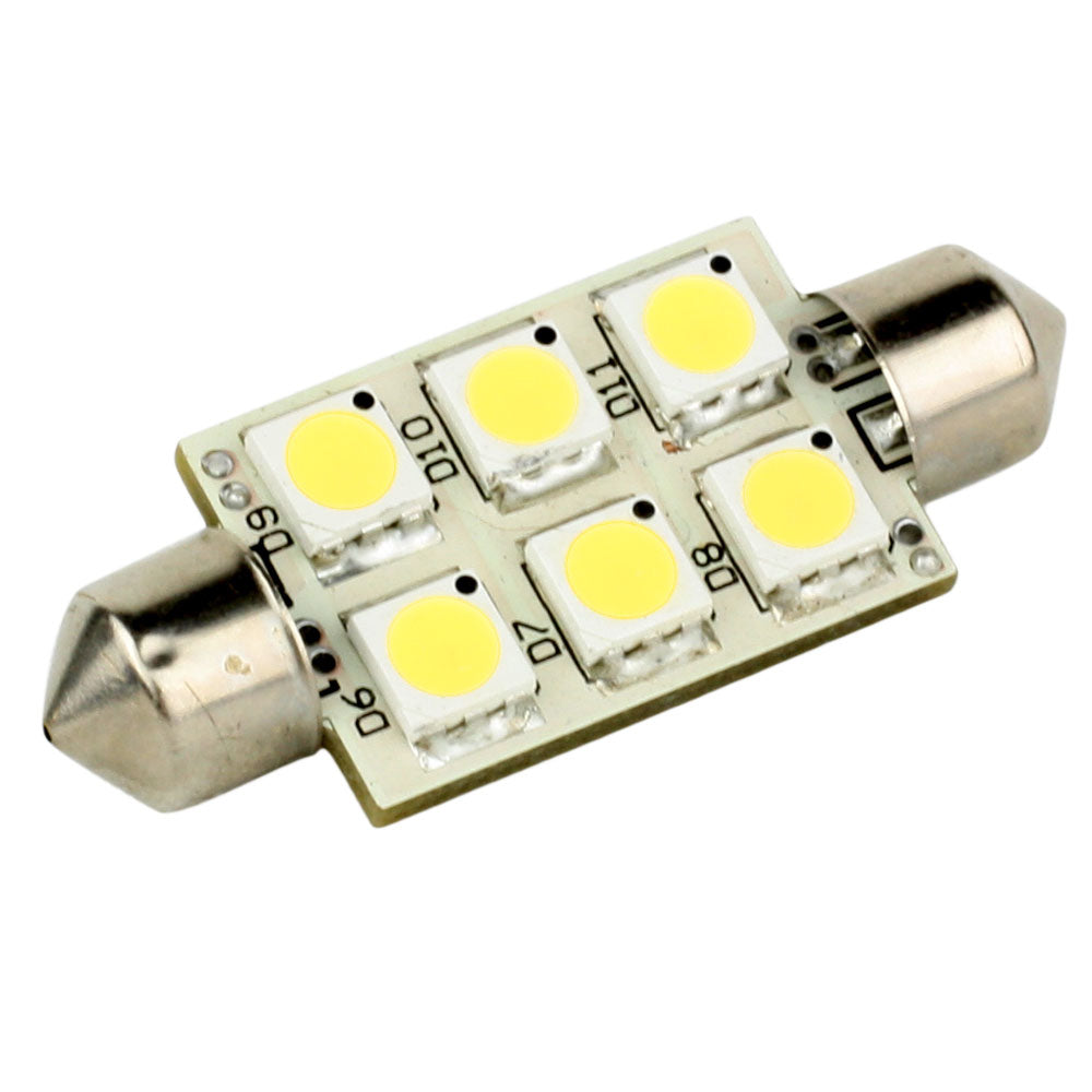 Lunasea Single-Sided 6 LED Festoon - 10-30VDC/1.5with 97 Lumens - Warm White | SendIt Sailing