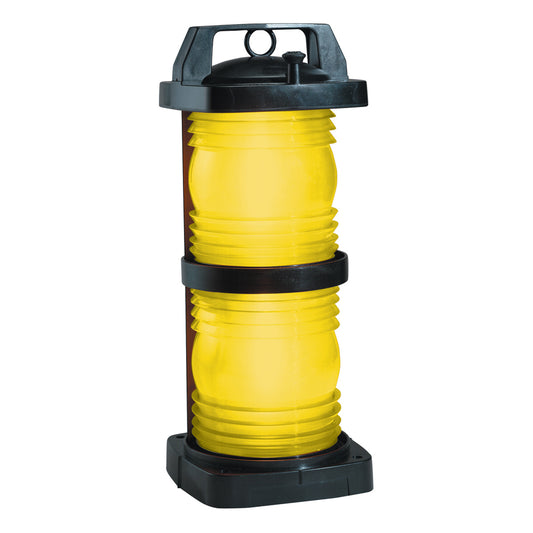 Perko Double Lens Navigation Light - Yellow Towing Light - Black Plastic | SendIt Sailing