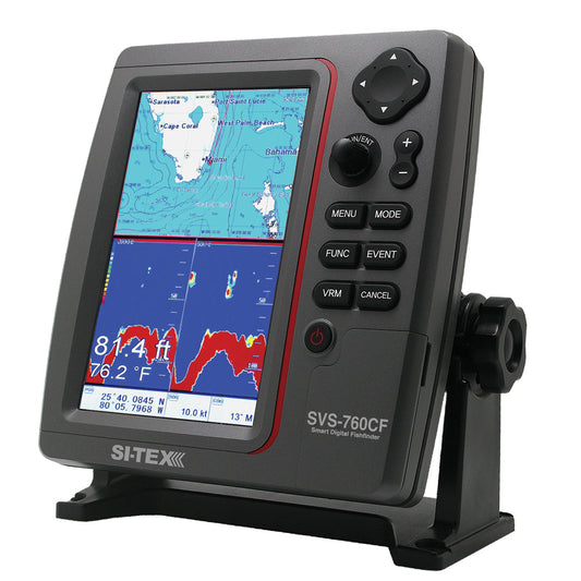 Si-Tex SVS-760CF Dual Frequency Chartplotter/Sounder with C-Map 4D Chart | SendIt Sailing
