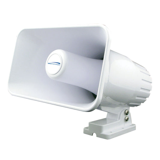 Speco 4in x 6in Weatherproof PA Speaker Horn - White | SendIt Sailing