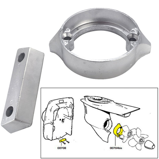 Tecnoseal Anode Kit with Hardware - Volvo Duo-Prop 290 - Zinc | SendIt Sailing