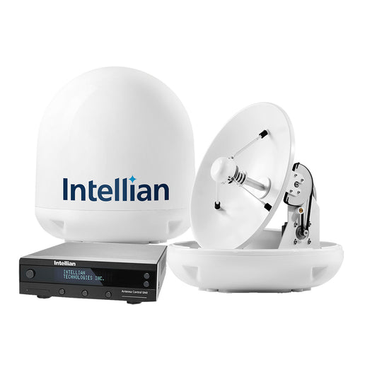Intellian i4P Linear System with 17.7in Reflector & Universal Quad LNB | SendIt Sailing