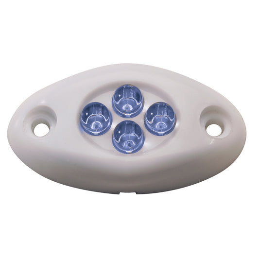 Innovative Lighting Courtesy Light - 4 LED Surface Mount - Blue LED/White Case | SendIt Sailing