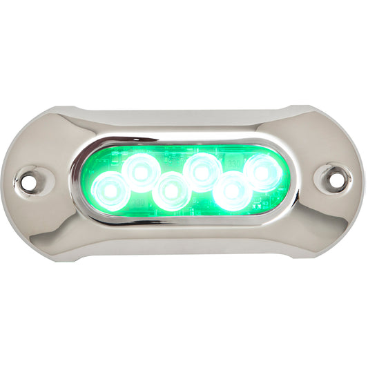 Attwood Light Armor Underwater LED Light - 6 LEDs - Green | SendIt Sailing