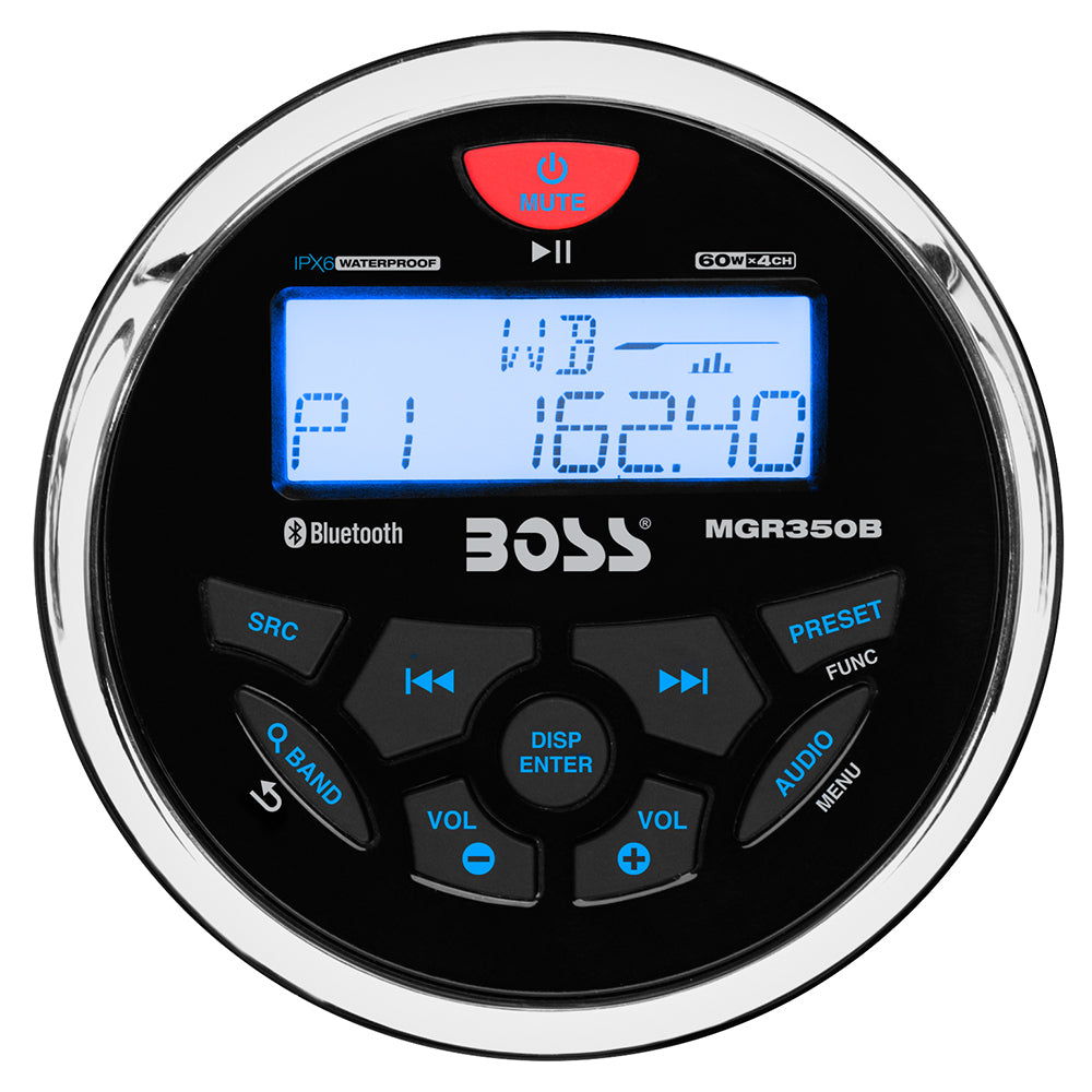 Boss Audio MGR350B Marine Stereo with AM/FM/BT/USB | SendIt Sailing