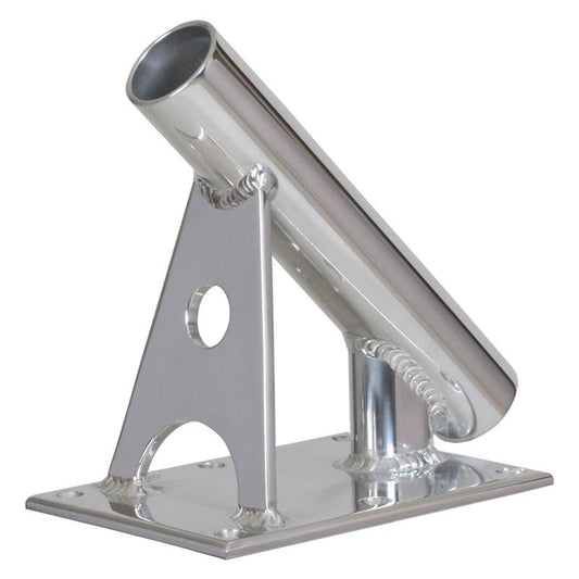 Lee's MX Pro Series Fixed Angle Center Rigger Holder - 45 degree - 1.5in ID - Bright Silver | SendIt Sailing