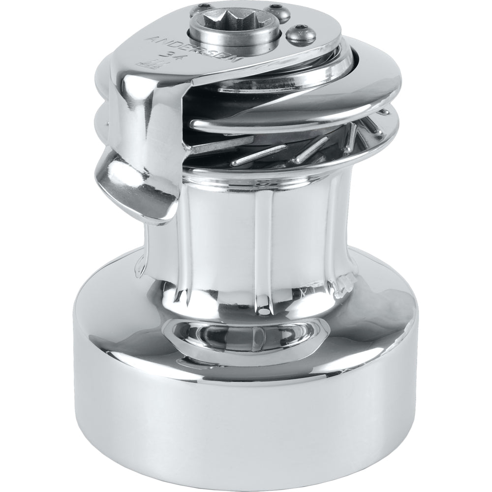 Andersen 34 2-Speed Self-Tailing Manual Winch - Full Stainless Steel | SendIt Sailing