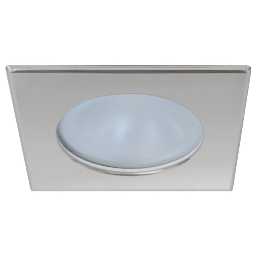 Quick Blake XP Downlight LED - 4W, IP66, Screw Mounted - Square Satin Bezel, Round Warm White Light | SendIt Sailing