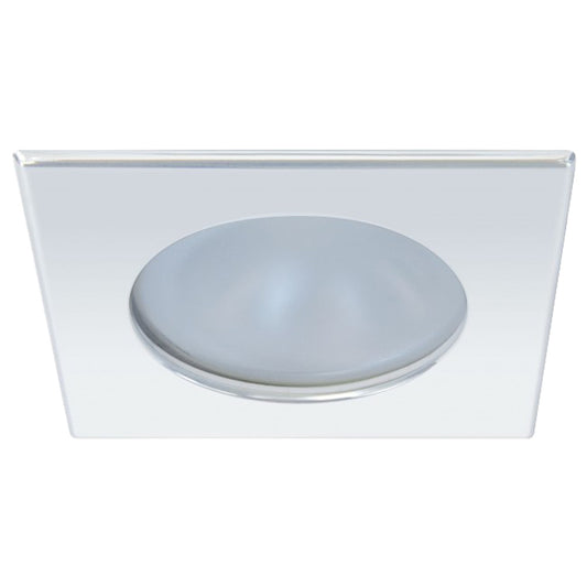 Quick Blake XP Downlight LED - 4W, IP66, Screw Mounted - Square Stainless Bezel, Round Daylight Light | SendIt Sailing