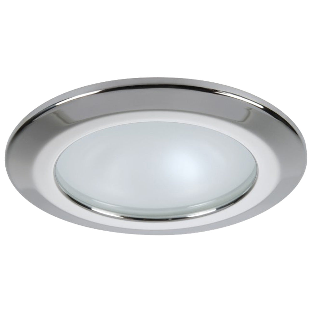 Quick Kor XP Downlight LED - 4W, IP66, Screw Mounted - Round Stainless Bezel, Round Daylight Light | SendIt Sailing