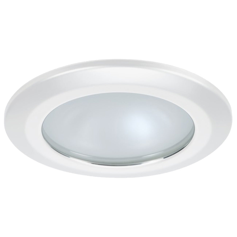 Quick Kor XP Downlight LED - 6W, IP66, Spring Mounted - Round White Bezel, Round Daylight Light | SendIt Sailing