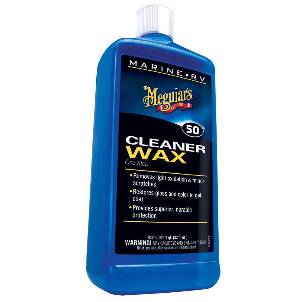 Meguiars #50 Boat/RV Cleaner Wax - Liquid 32oz | SendIt Sailing