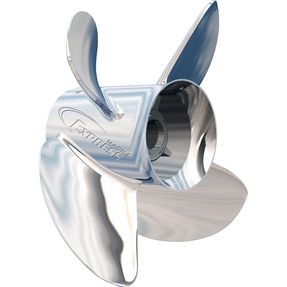 Turning Point Express Mach4 - Right Hand - Stainless Steel Propeller - EX-1417-4 - 4-Blade - 14.5in x 17 Pitch | SendIt Sailing