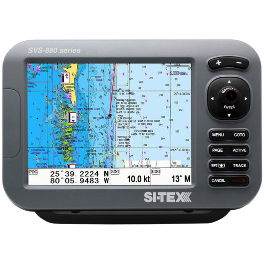 Si-Tex SVS-880CE 8in Chartplotter with External GPS Antenna and C-Map 4D Chart | SendIt Sailing
