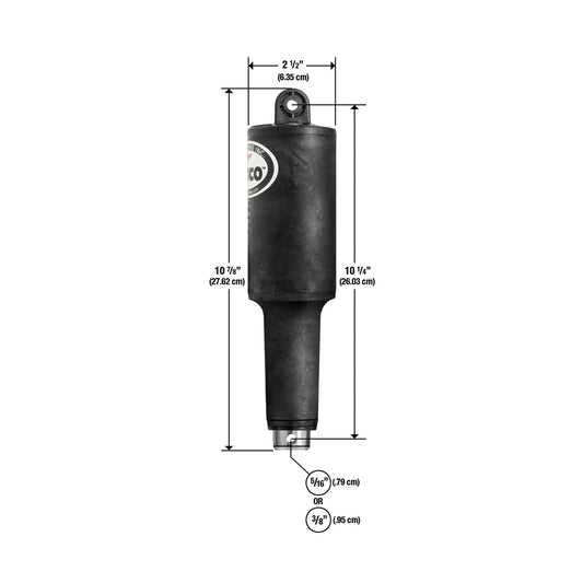 Lenco 101XDS Short Extreme Duty Actuator - 12V - 2-1/4in Stroke with 5/16in Hardware | SendIt Sailing