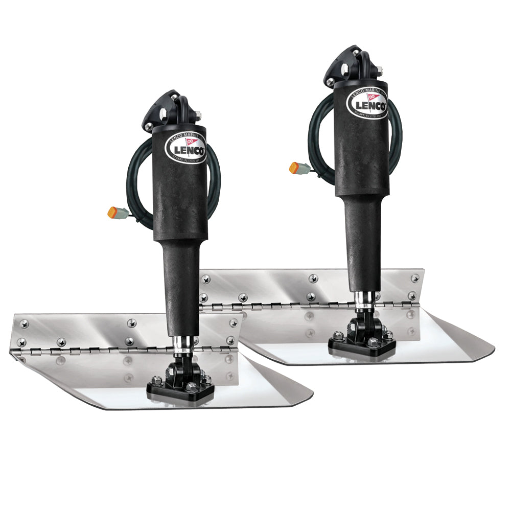 Lenco 9in x 12in Electro-Polished Standard Trim Tab Kit | SendIt Sailing