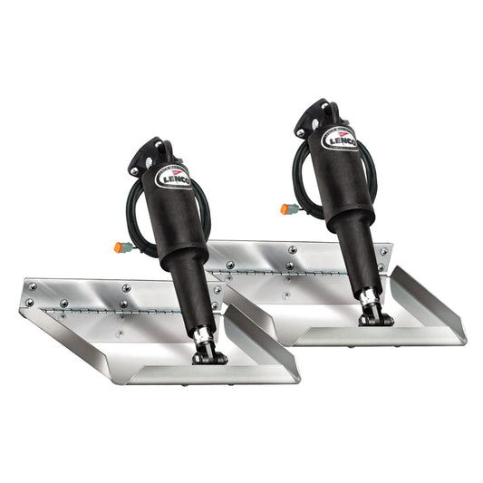 Lenco 12in x 9in Electro-Polished Edge Mount Trim Tab Kit | SendIt Sailing