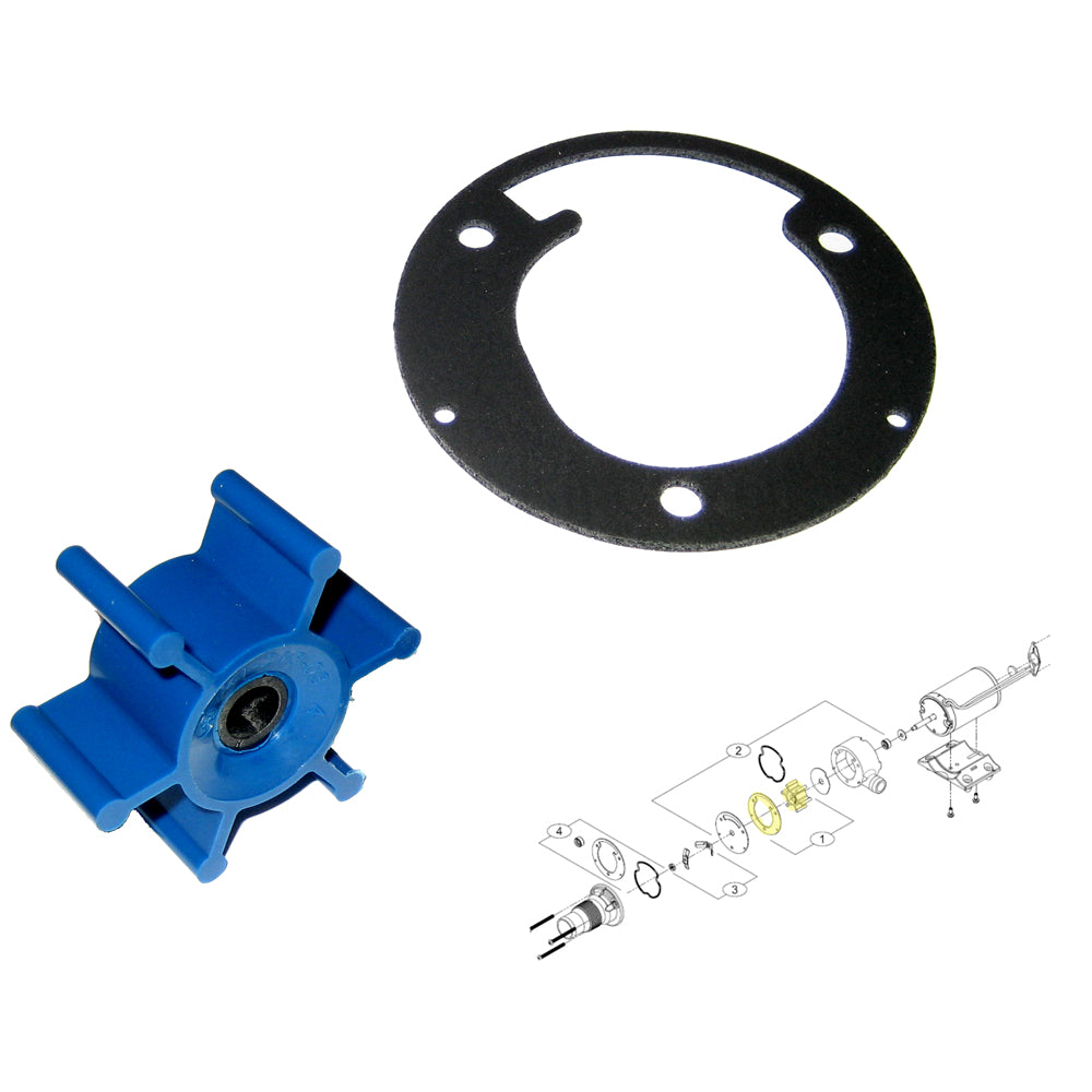 Shurflo by Pentair Macerator Impeller Kit for 3200 Series - Includes Gasket | SendIt Sailing