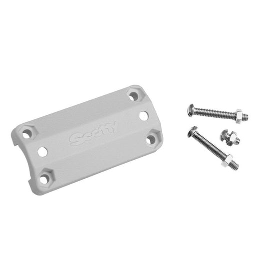Scotty 242 Rail Mount Adapter - 7/8in-1in - White | SendIt Sailing