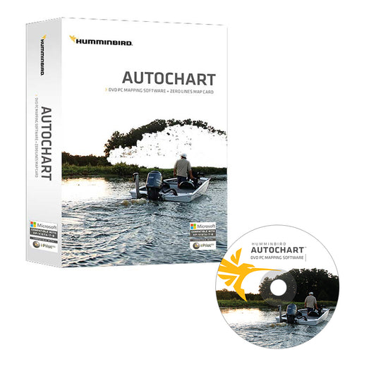 Humminbird Autochart DVD PC Mapping Software with Zero Lines Map Card | SendIt Sailing