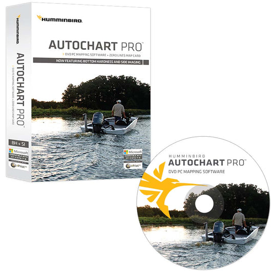 Humminbird AutoChart PRO DVD PC Mapping Software with Zero Lines Map Card | SendIt Sailing