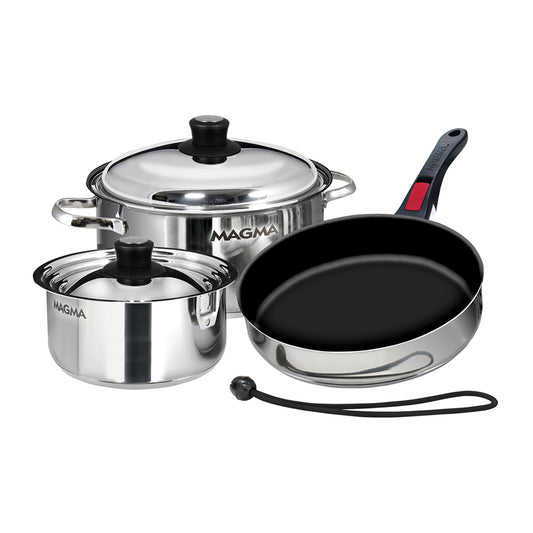 Magma 7 Piece Induction Non-Stick Cookware Set - Stainless Steel | SendIt Sailing
