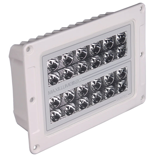 Lumitec Maxillume h120 - Flush Mount Flood Light - White Housing - White Dimming | SendIt Sailing