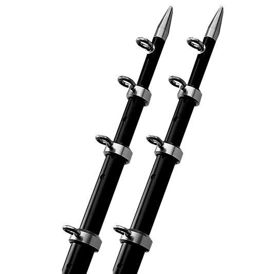 TACO 15ft Black/Silver Outrigger Poles - 1-1/8in Diameter | SendIt Sailing