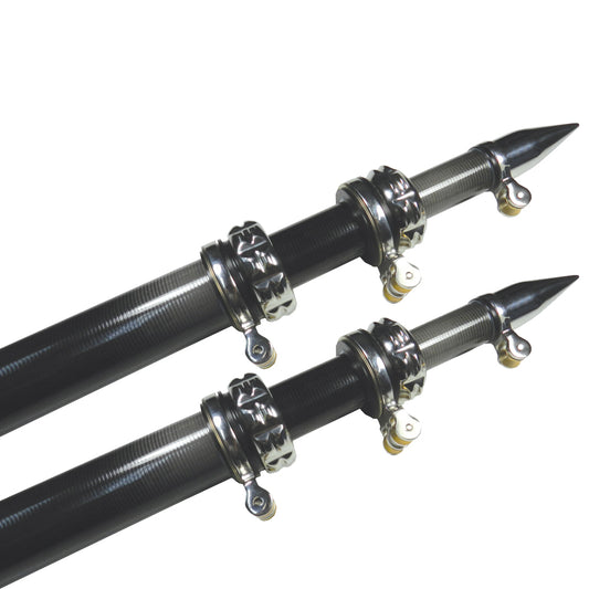 TACO 16ft Carbon Fiber Outrigger Poles - Pair - Black | SendIt Sailing