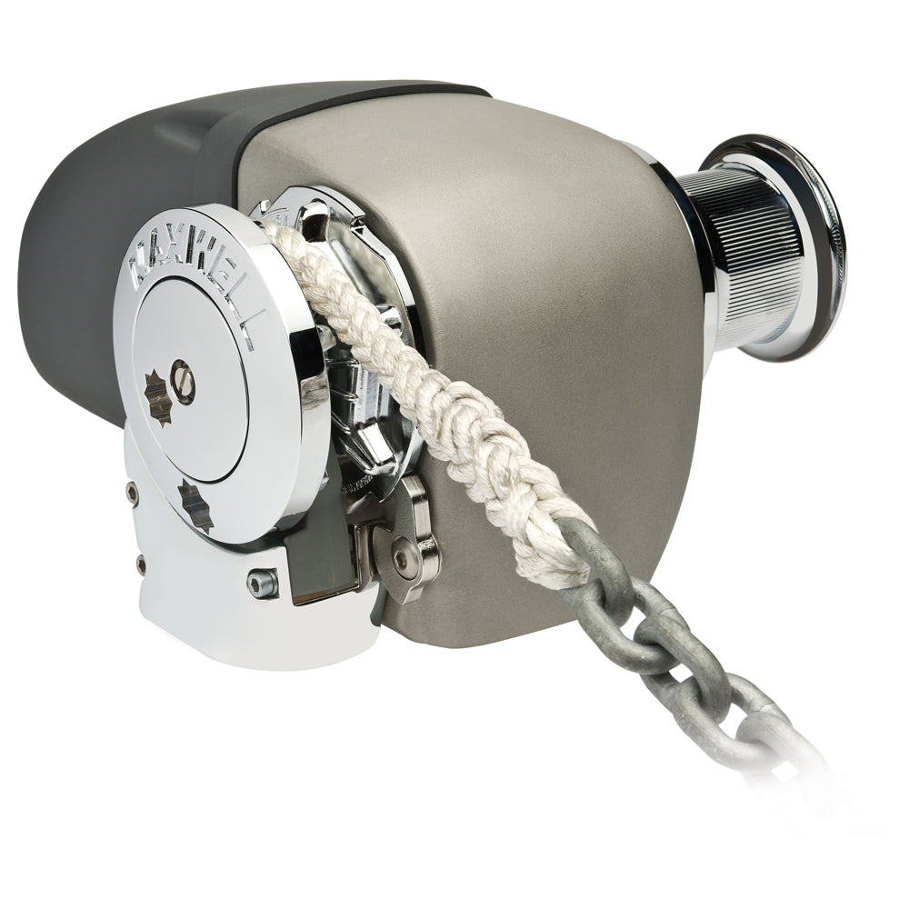 Maxwell HRC 10-8 Rope Chain Horizontal Windlass 5/16in Chain, 5/8in Rope 12V, with Capstan | SendIt Sailing