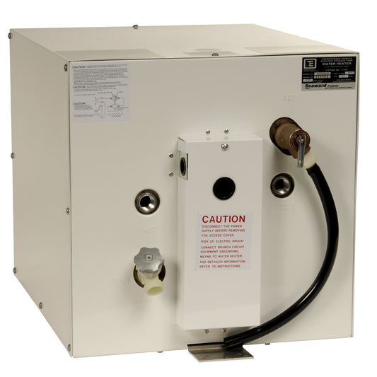 Whale Seaward 11 Gallon Hot Water Heater with Rear Heat Exchanger - White Epoxy - 120V - 1500W | SendIt Sailing
