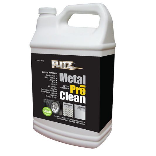 Flitz Metal Pre-Clean - All Metals Including Stainless Steel - Gallon Refill | SendIt Sailing